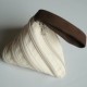 Sac Berlingot Ecru - Dragonne Chocolat