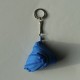 Porte-clefs en zip bleu