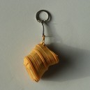 Porte-clefs en zip abricot