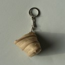 Porte-clefs en zip beige