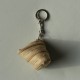 Porte-clefs en zip beige